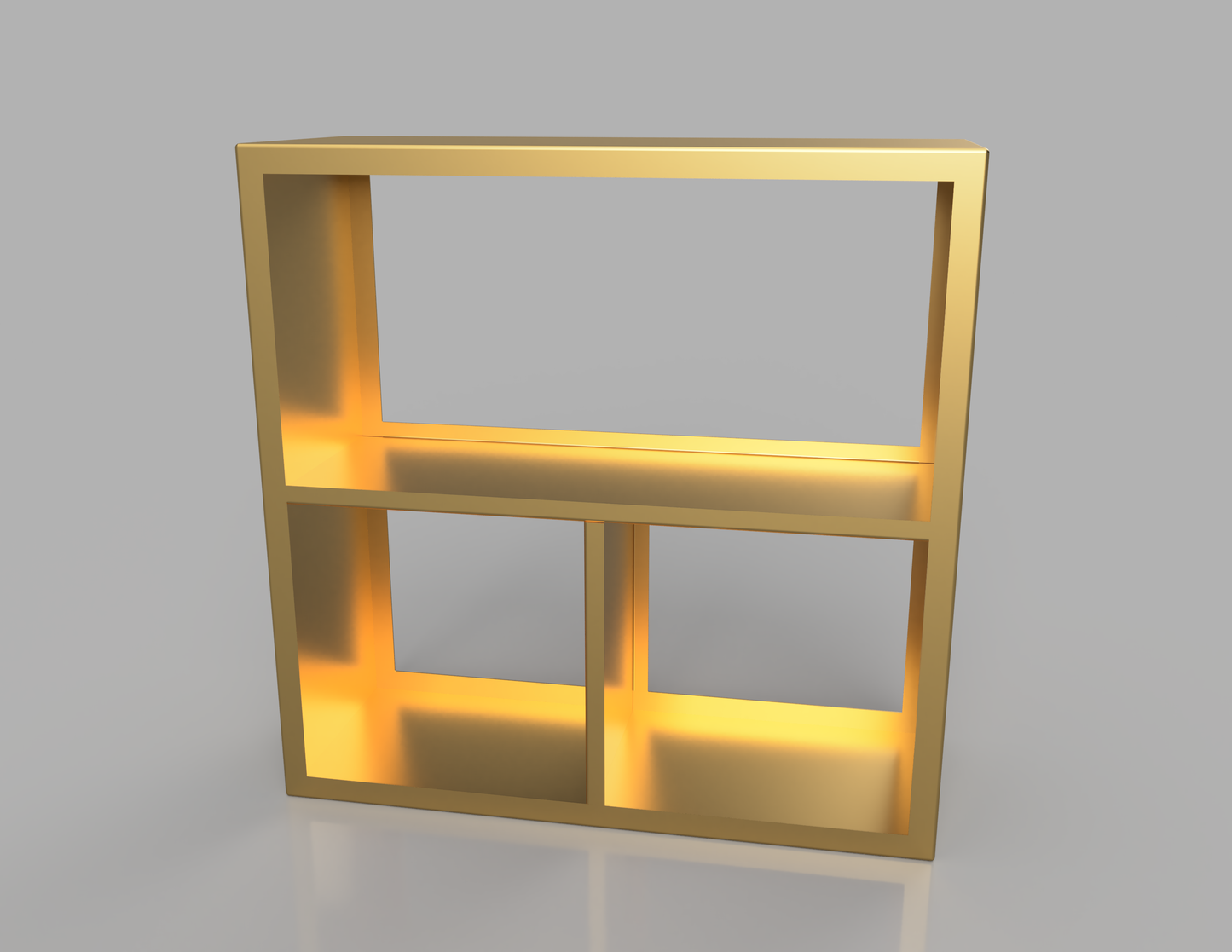 1000mm British manufactured metal Square Log Store in special effect Gold suitable for indoor and outdoor use.