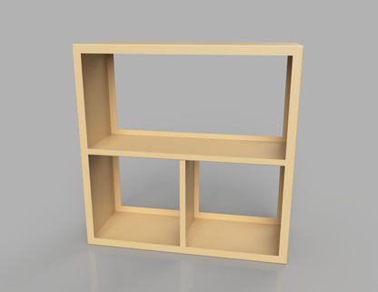 1000mm British manufactured metal Square Log Store in RAL1001 Beige, suitable for indoor and outdoor use.