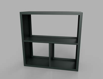1000mm British manufactured metal Square Log Store in RAL6012 Black Green, suitable for indoor and outdoor use.