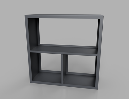 1000mm British manufactured metal Square Log Store in RAL7015 Slate Grey, suitable for indoor and outdoor use.
