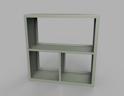 1000mm British manufactured metal Square Log Store in RAL7033 Cement Grey, suitable for indoor and outdoor use.