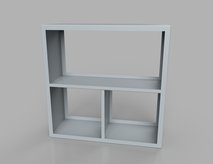 1000mm British manufactured metal Square Log Store in RAL7040 Window Grey suitable for indoor and outdoor use.