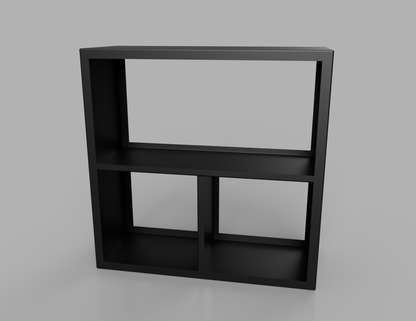 1000mm British manufactured metal Square Log Store in RAL9004 Black, suitable for indoor and outdoor use.