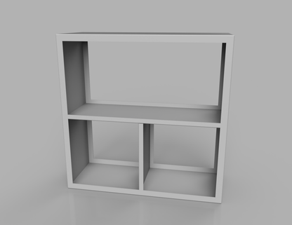 1000mm British manufactured metal Square Log Store in RAL9006 Silver, suitable for indoor and outdoor use.