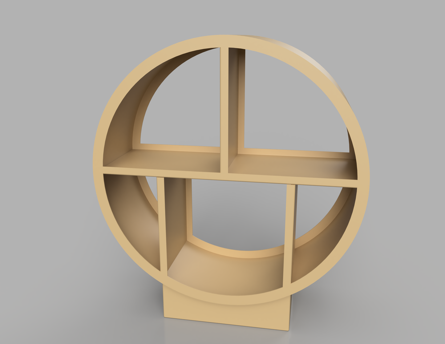 1100mm British manufactured metal Circular Log Store in RAL1001 Beige, suitable for indoor and outdoor use.