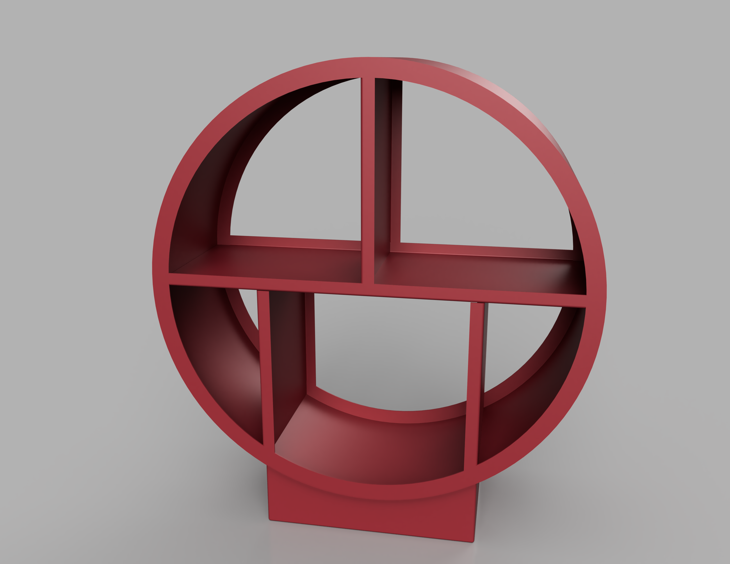1100mm British manufactured metal Circular Log Store in RAL3028 Red, suitable for indoor and outdoor use.