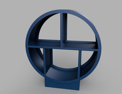 1100mm British manufactured metal Circular Log Store in RAL5010 Blue, suitable for indoor and outdoor use.