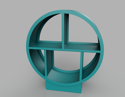 1100mm British manufactured metal Circular Log Store in RAL5018 Turquoise, suitable for indoor and outdoor use.