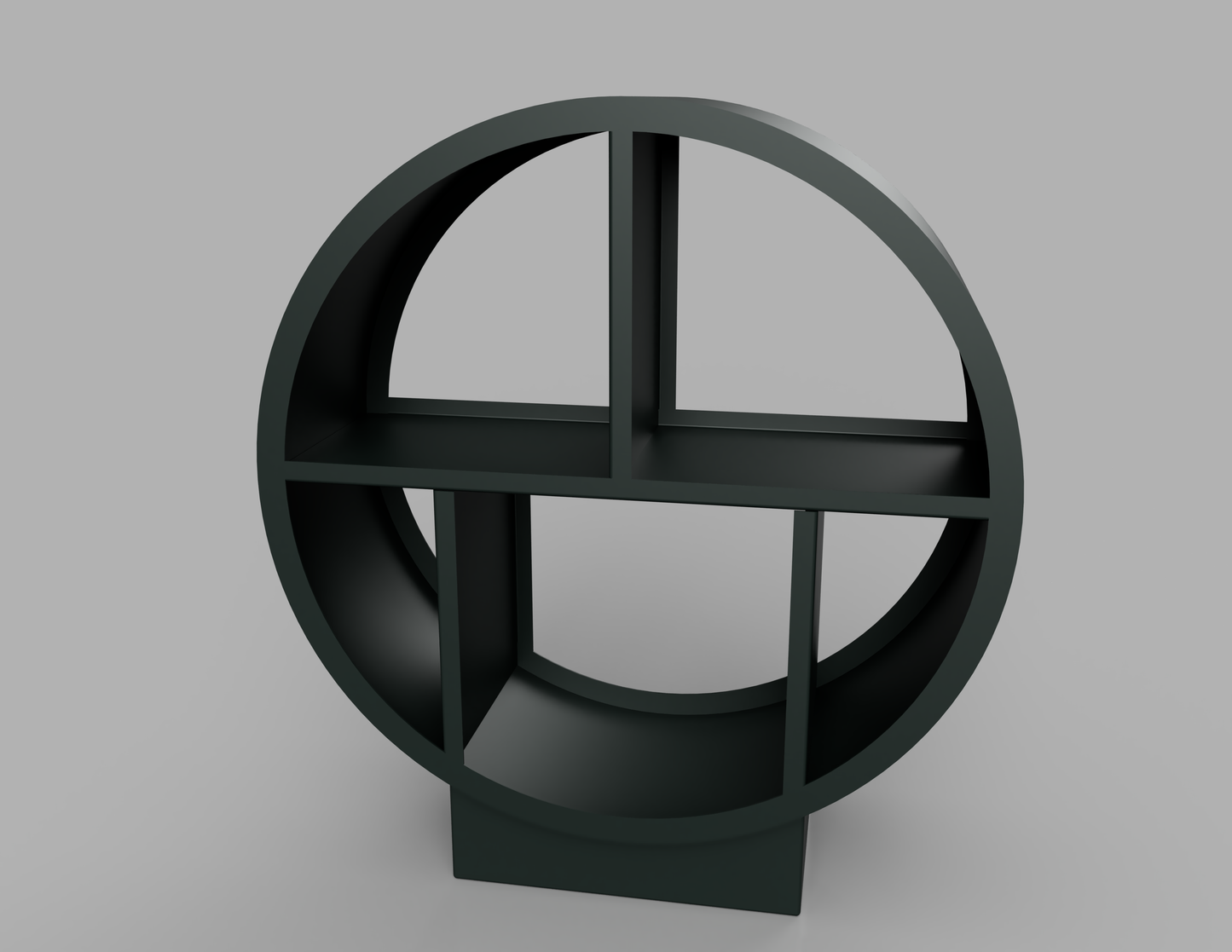 1100mm British manufactured metal Circular Log Store in RAL6012 Black Green Silver, suitable for indoor and outdoor use.