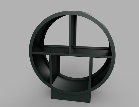 1100mm British manufactured metal Circular Log Store in RAL6012 Black Green Silver, suitable for indoor and outdoor use.