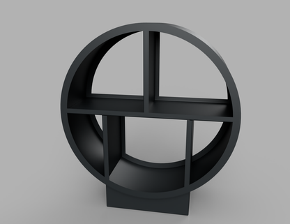 1100mm British manufactured metal Circular Log Store in RAL7016 Anthracite Grey, suitable for indoor and outdoor use.