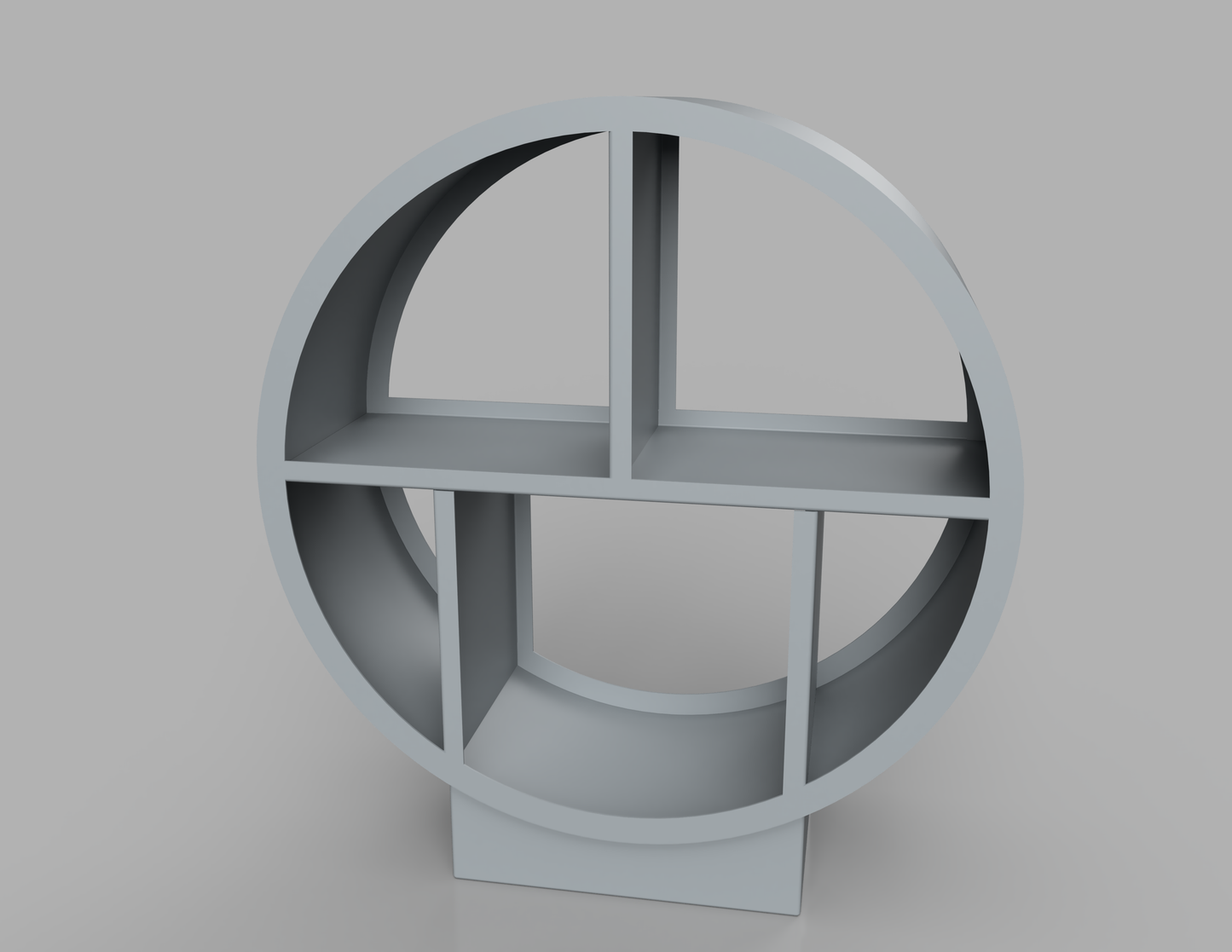 1100mm British manufactured metal Circular Log Store in RAL7040 Window Grey, suitable for indoor and outdoor use.