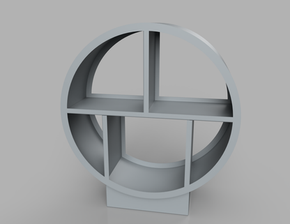 1100mm British manufactured metal Circular Log Store in RAL7040 Window Grey, suitable for indoor and outdoor use.