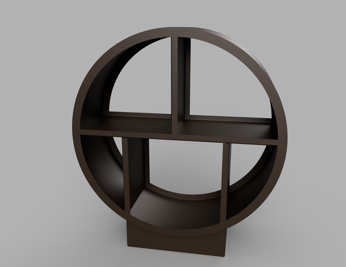 1100mm British manufactured metal Circular Log Store in RAL8014 Brown, suitable for indoor and outdoor use.