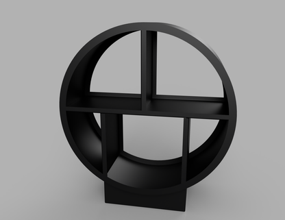 1100mm British manufactured metal Circular Log Store in RAL9004 Black, suitable for indoor and outdoor use.
