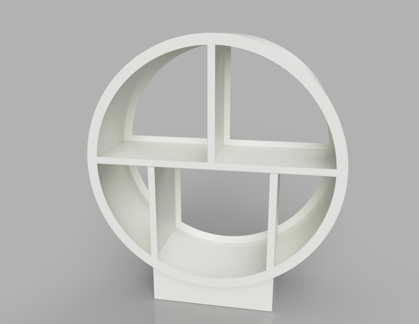 1100mm British manufactured metal Circular Log Store in RAL9016 White, suitable for indoor and outdoor use.