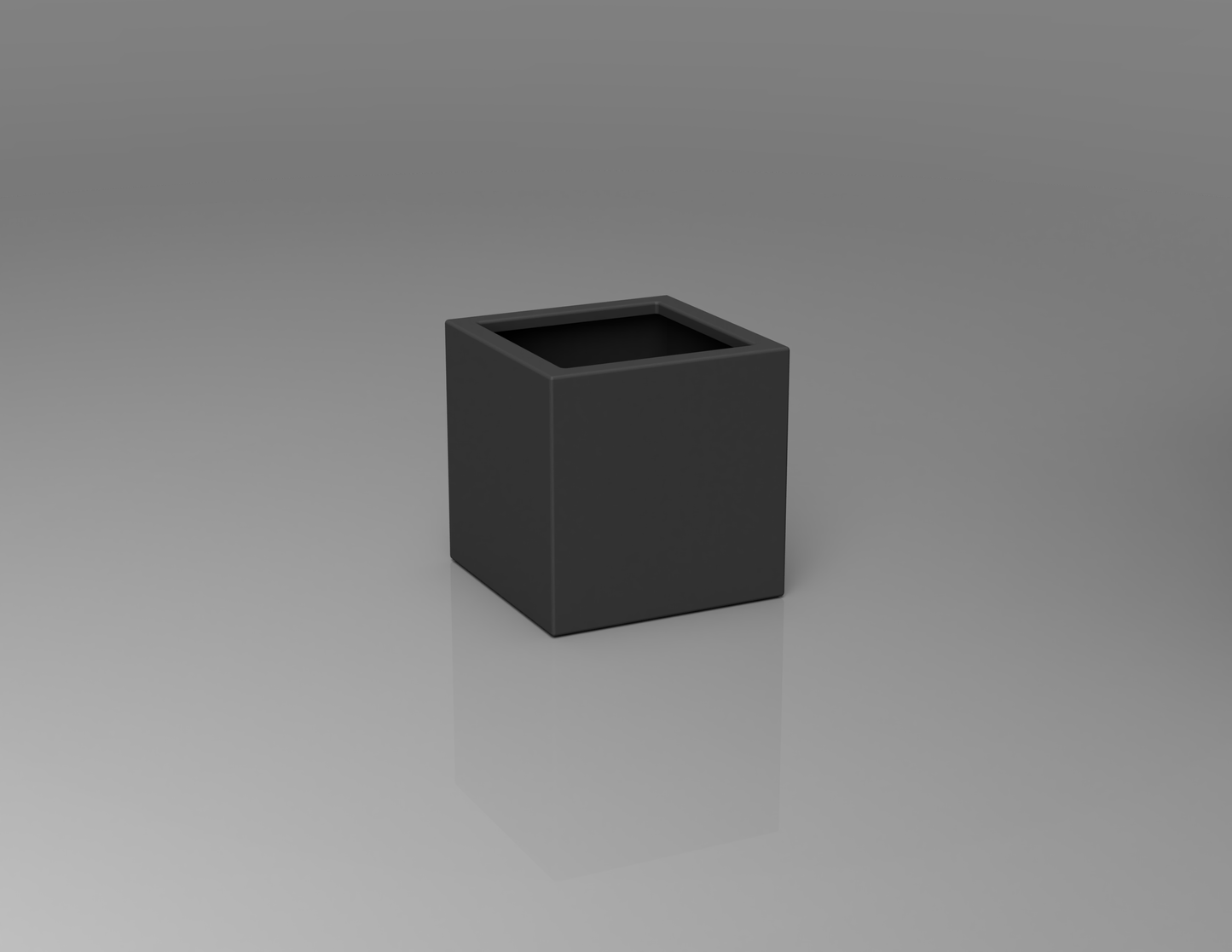 400mm British manufactured square metal planter in special effect Manganese, suitable for indoor and outdoor use.