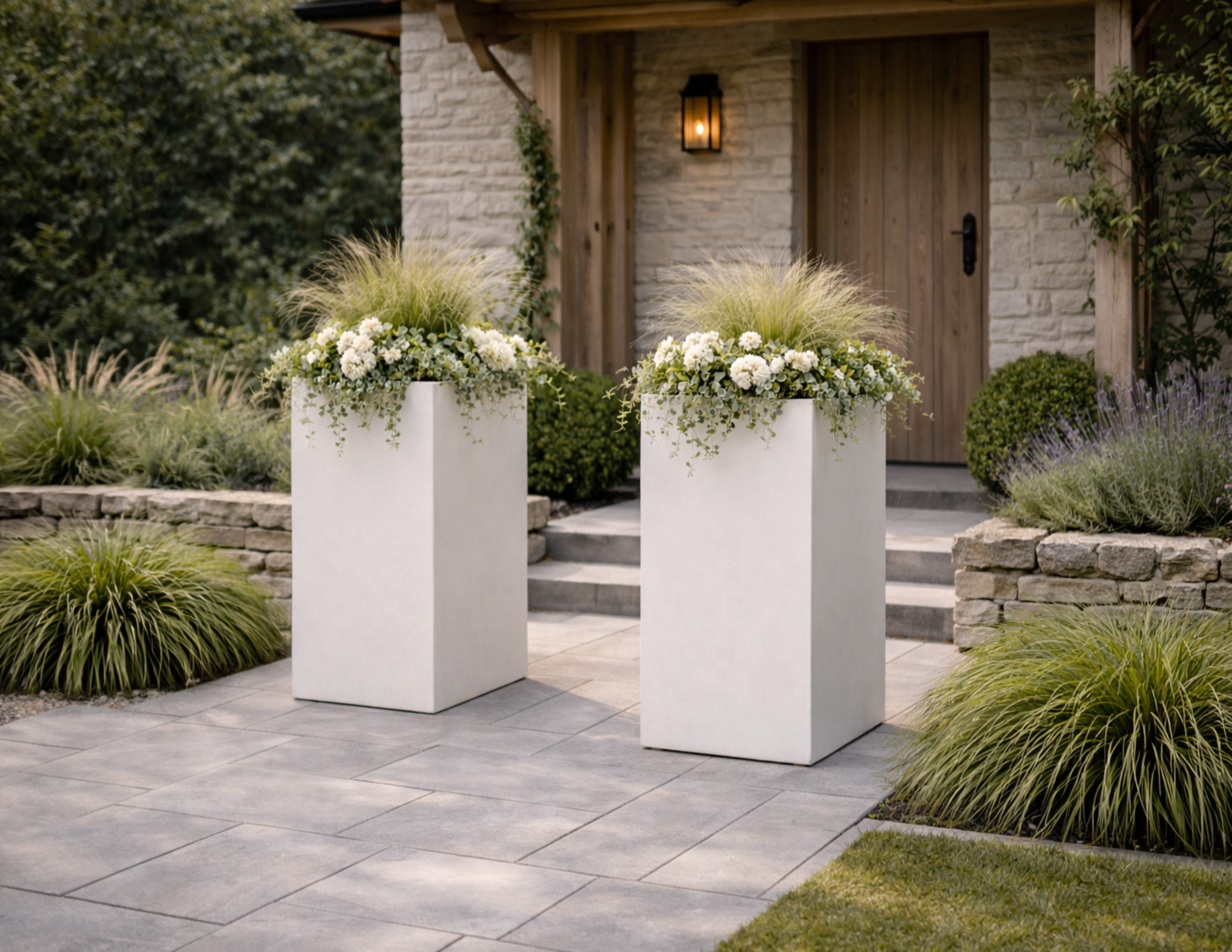 Column Metal Planter - Multiple Sizes & Colours | Handmade British ...
