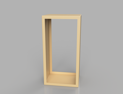1000mm British manufactured metal Tall rectangular Log Store in RAL1001 Beige, suitable for indoor and outdoor use.