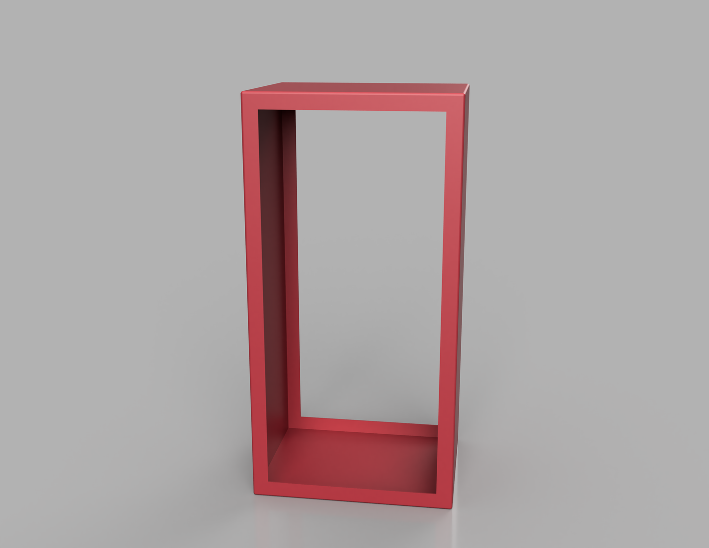 1000mm British manufactured metal Tall rectangular Log Store in RAL3028 Red, suitable for indoor and outdoor use.
