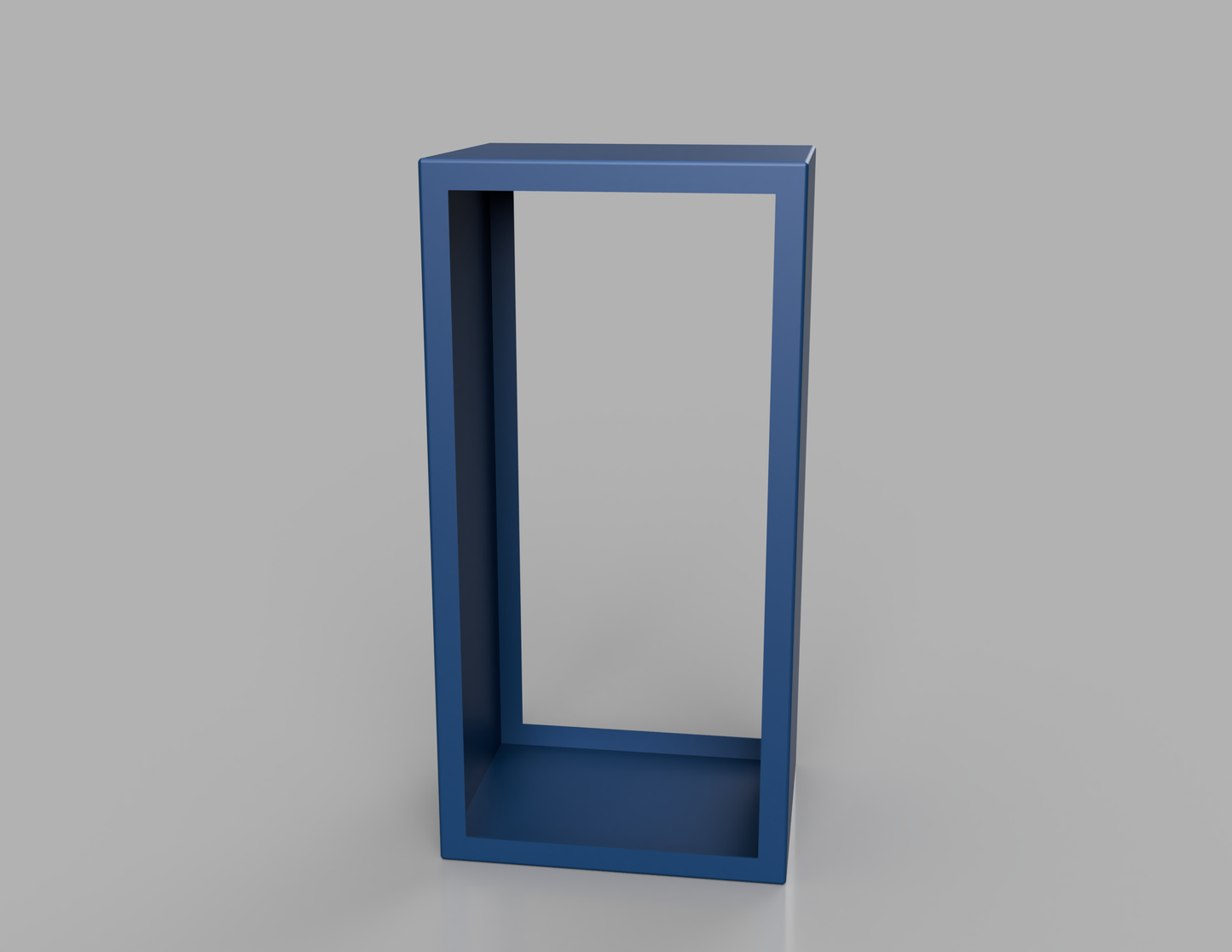 1000mm British manufactured metal Tall rectangular Log Store in RAL5010 Blue, suitable for indoor and outdoor use.