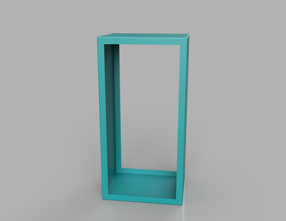 1000mm British manufactured metal Tall rectangular Log Store in RAL5018 Turquoise, suitable for indoor and outdoor use.