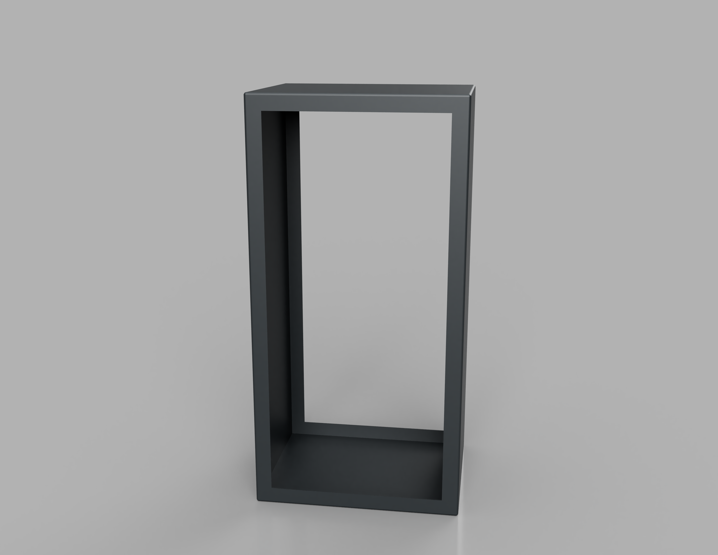 1000mm British manufactured metal Tall rectangular Log Store in RAL7016 Anthracite Grey, suitable for indoor and outdoor use.