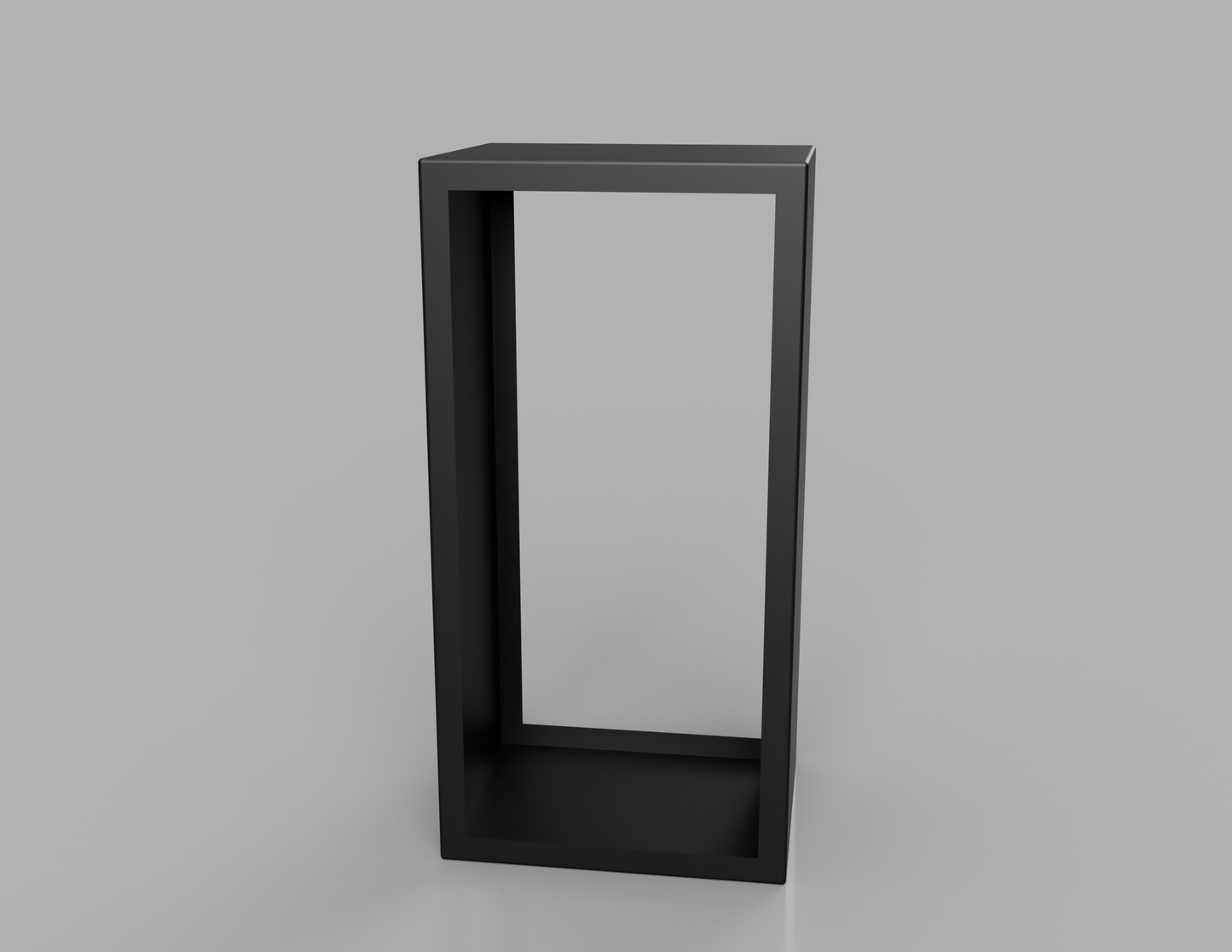 1000mm British manufactured metal Tall rectangular Log Store in RAL9004 Black, suitable for indoor and outdoor use.