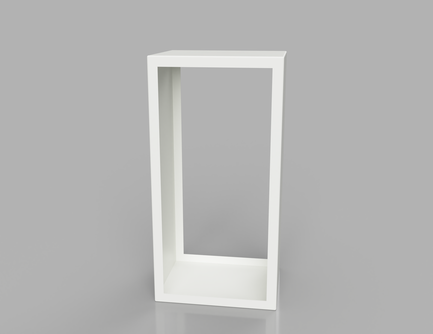 1000mm British manufactured metal Tall rectangular Log Store in RAL9016 White, suitable for indoor and outdoor use.